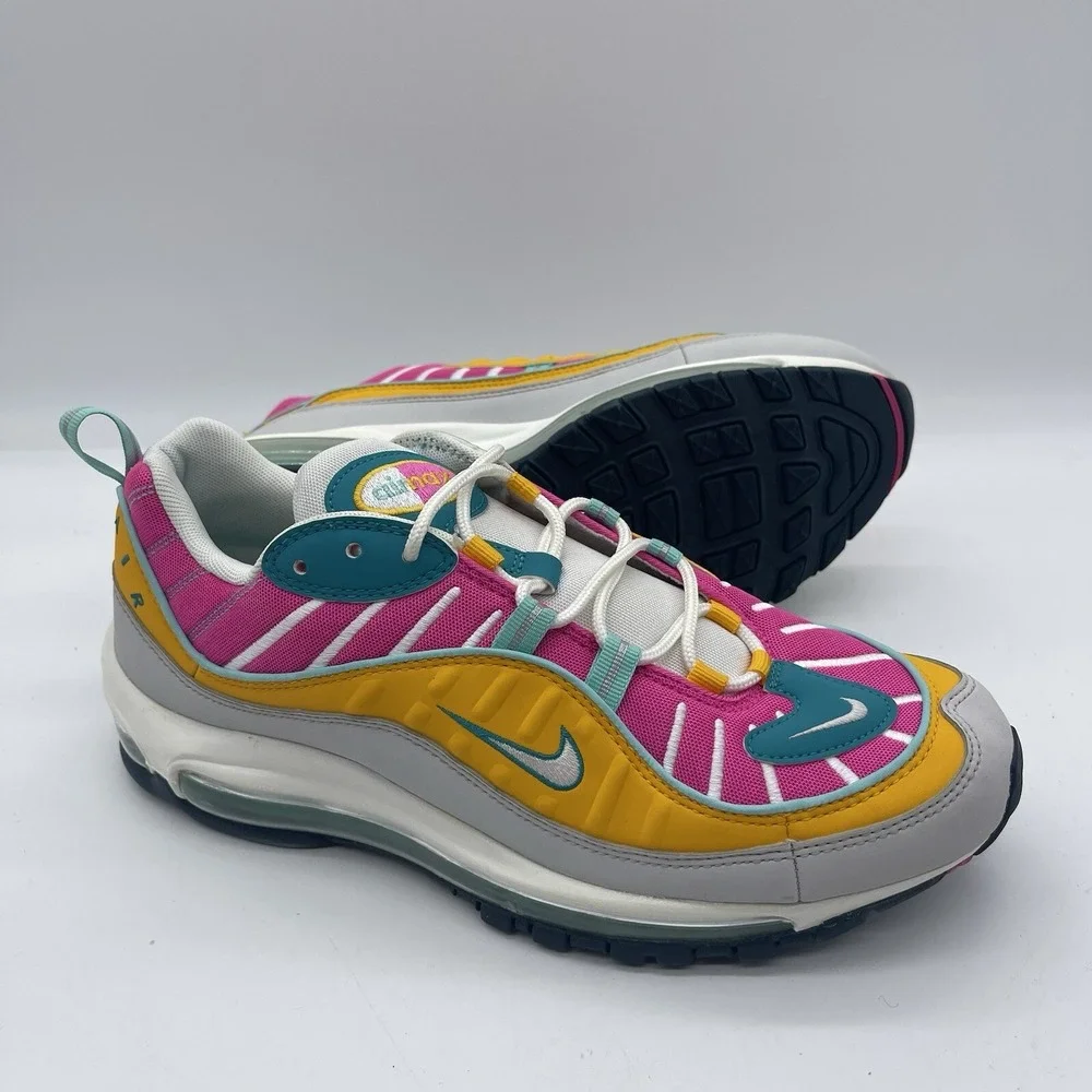 Nike Air Max 98 CI9897-301 'Easter' Women's Size 11 Men's 9.5 Running Shoes Neon